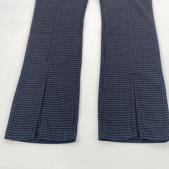 Abercrombie & Fitch Houndstooth The Skinny Ultra High Rise Dogtooth Split Leg Wi - Picture 9 of 16
